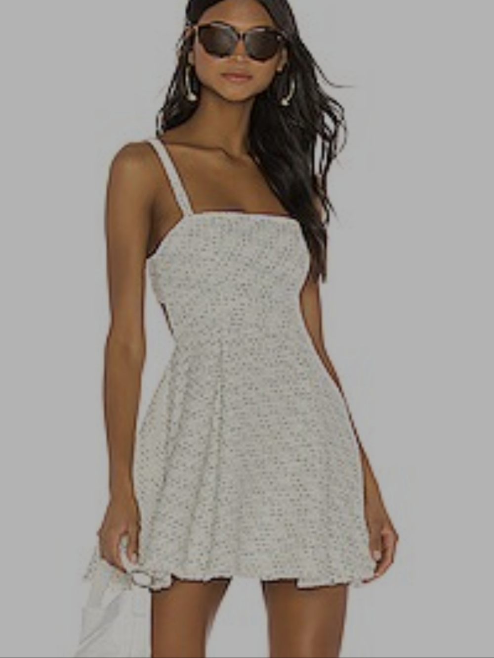 Lovers + Friends Cream Natasha Chanel Style Tweed Mini Dress Open Back Vintage